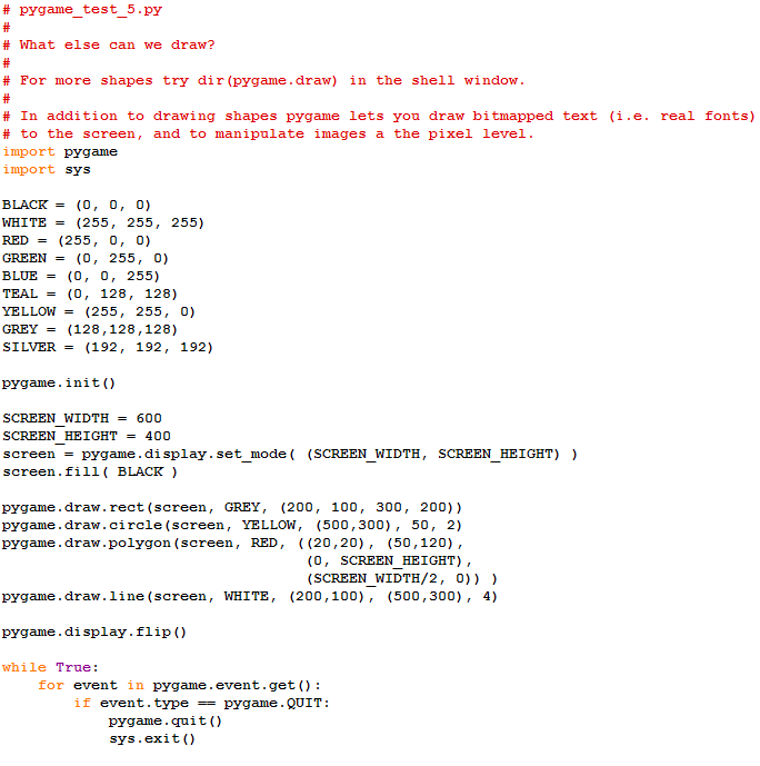Image of pygame_test_5.py source code.
