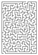 Sample 20x20 maze.